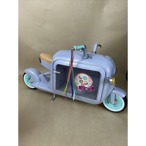 Battat Glitter Girls Cotton Candy Machine Stand & Donut Delivery‎ Scooter Work - Picture 15 of 16